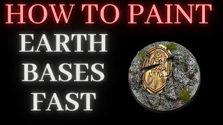 How to paint EARTH BASES FAST [upl. by Lerner]