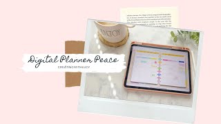 Digital Planner Peace  How to start Digital Planning  Digital planner for beginners [upl. by Delilah]