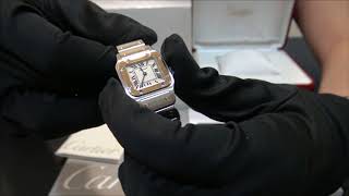 Cartier Santos Galbee Acero y Oro 1567  WatchesGMT Español [upl. by Melania357]