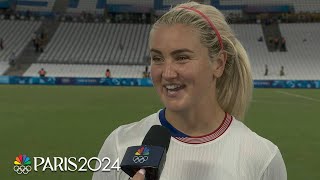 USWNT enjoying level of control entering womens soccer quarterfinals  Paris Olympics 2024 [upl. by Arihsay]