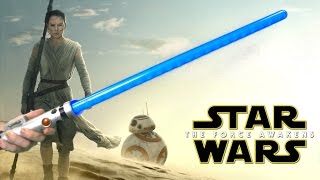 Star Wars The Force Awakens Reys Lightsaber from Disney [upl. by Godbeare]