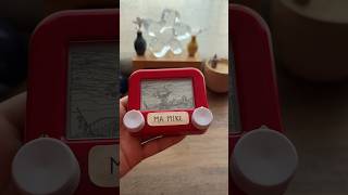 El aquelarre  Goya en etchasketch mamike dibujo art spooky [upl. by Eynenihc]