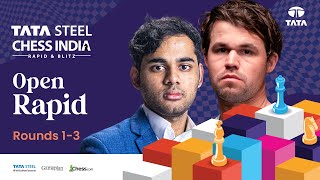 Magnus Arjun Nodirbek Pragg All Feature In Tata Steel Chess India 2024  Rapid Rds 13 [upl. by Duma]