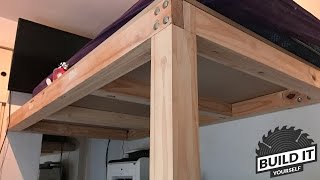 Loft Bed construction DIY  Build It Yourself 4K [upl. by Gaelan524]