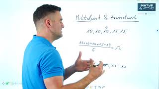 Mittelwert und Zentralwert  Statistik  Mathe by Daniel Jung [upl. by Yrolam461]