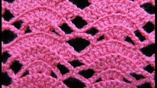 Crochet  Abanico en relieve  2 [upl. by Rutledge]