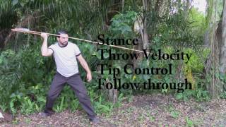 How to throw the atlatl  accurate for hunting Super Educational ATLATL instructional [upl. by Tove]