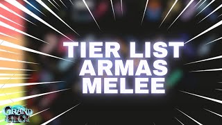 GPO Tier List das Melhores Armas Melee do GPO para PVP minha opnião [upl. by Viehmann138]