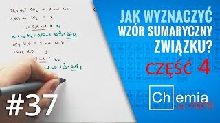 Matura z chemii Jak wyznaczyć WZÓR SUMARYCZNY związku organicznego cz4  Zadanie Dnia 37 [upl. by Ishmul]