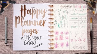 How to make Happy Planner pages with your Cricut [upl. by Raffo435]