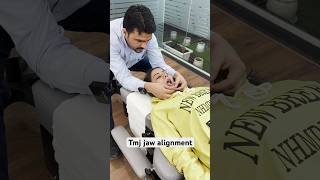 Tmj jaw chiropractic adjustment trending shortfeed ytshorts [upl. by Lynn826]