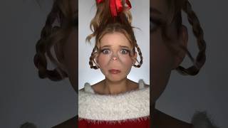 Cindy Lou Who makeup transformation 🎄 makeup christmas [upl. by Hephzipa404]