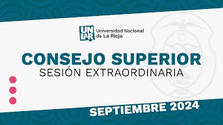 VIVO Consejo Superior Sesión Extraordinaria Septiembre 2024 [upl. by Leinoto]