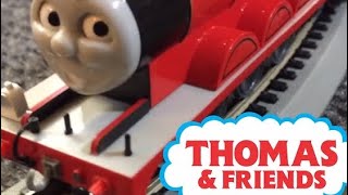 Thomas the Tank Engine vs James the Red Engine Train Race [upl. by Lorianna]