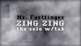 Zing Zing  Guitar solo with hair  Mr Fastfinger  TAB [upl. by Cartan]