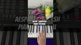 aespa  Whiplash Piano Tutorial notpianika notangka pianotutorial aespa [upl. by Kelwen406]