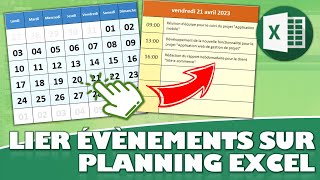 Comment créer des évènements sur un calendrier Excel [upl. by Cristobal51]