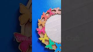 How to make Butterfly wooden mirror🦋 DIY Mirror  Mirror Idea  Butterfly mirror viral shorts [upl. by Kahle83]