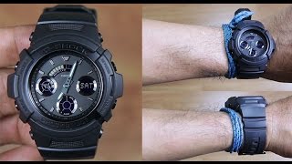 CASIO GSHOCK AW591BB1A SPECIAL COLOR FULL BLACK  UNBOXING [upl. by Slaohcin]