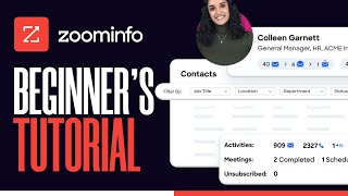 Zoominfo Tutorial For Beginners 2024 [upl. by Viridissa785]