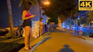 4K How is Thailand Now Pattaya Beach Road Freelancers [upl. by Spalla]