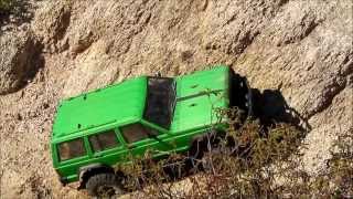 110 RC Scale Crawler RC4WD Trailfinder II TF2 amp SCX10 Jeep Cherokee Scalerun Part 2 [upl. by Lisa808]