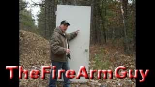 Shooting Different Ammo at Steel Front Door  TheFireArmGuy [upl. by Hammad]