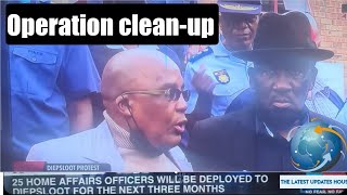 Operation Clean up  Home Affairs and Police to clean up illegal Immigrants in Diepsloot [upl. by Kamal]