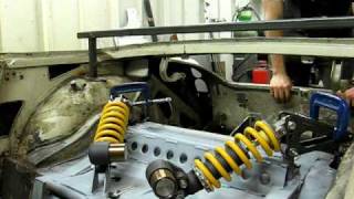 MG Midget pushrod rear suspension test [upl. by Aliakim508]