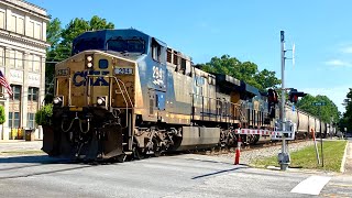 Fouled K5LA on CSX 294 Leads L228 through Benson [upl. by Elysia]