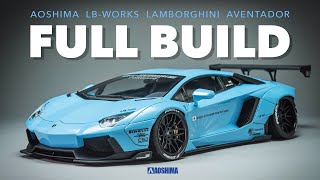 Full Build  Aoshima LBWorks Lamborghini Aventador [upl. by Hashim]