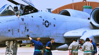 Full speed ahead A10 Thunderbolt II pilot takes off fast on mission [upl. by Kado]