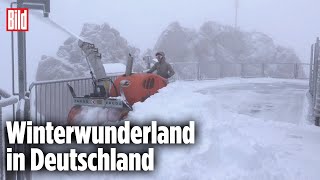 ZUGSPITZE Wintereinbruch mit 7 Grad und erstem Schnee [upl. by Graaf153]