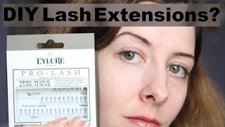 DIY Lash Extensions with Eylure Individual Lashes  Revlon Glue [upl. by Fadden]