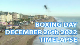 Timelapse Boxing Day Bognor Regis December 26th 2022 [upl. by Anatniuq317]