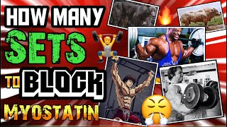 BLOCKING MYOSTATIN WITH TRAINING HOW MANY SETS SHOULD YOU DO PER EXERCISE FOR MAXIMUM DROP IN MSTN [upl. by Nirahs85]