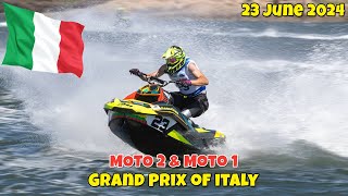 🔴Aquabike Grand Prix of Italy  Olbia  Moto 2 amp Moto 1 FINAL RACE 2 [upl. by Znarf]