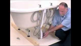 How to Assemble Install amp Plumb A Bathstore Trend Freestanding Bath  User Guide [upl. by Ailemrac]