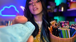 ASMR You Are My Art Project 🎨❤️ camera touching  personal attention role play ✨ [upl. by Ynoyrb124]