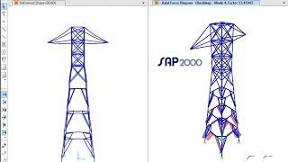 SAP2000  27 Buckling Factors and Modes Watch amp Learn [upl. by Ocinemod819]