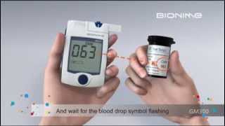 Rightest GM300 Blood Glucose Monitoring SystemVideoSingle [upl. by Nipsirc]