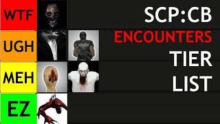 SCP Containment Breach ENCOUNTERS TIER LIST [upl. by Attenrad641]