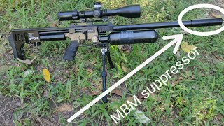 Airgun suppressor  px100 nx200  Air arms store India  Mbm airgun  equal to Donny FL [upl. by Xyno]