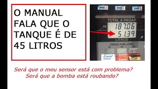 Capacidade do tanque do seu carro corresponde com o que está no manual do proprietário [upl. by Teiv]