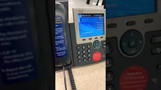 Cisco IP Phone 7965 incoming call at Walmart￼ [upl. by Mccall]