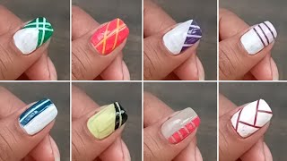 HOT 2 Mixed Media Easy Nail Designs  Striping Tape Nail Art  SoNailicious [upl. by Iatnohs]