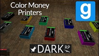 Garrys Mod  Color Money Printers [upl. by Leamiba]