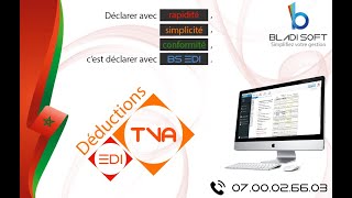 BLADI SOFT EDI  SIMPL TVA  déductions [upl. by Dinse]