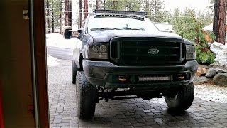 Installing Wheel Spacers on a F350 [upl. by Reinertson]