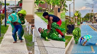 EL HOMBRE ARBUSTO Y EL COSTAL 3XTR3M0 🤣🌳😱shorts funny viralvideo [upl. by Rhiana]